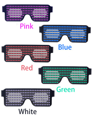 New 11 Modes Quick Flash LED Party Glasses USB charge BASIC