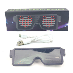 New 11 Modes Quick Flash LED Party Glasses USB charge BASIC