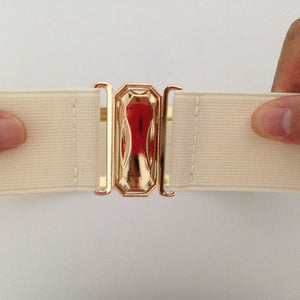 Hot Designer Belts for Woman Gold Silver Brand Belt Classy Elastic