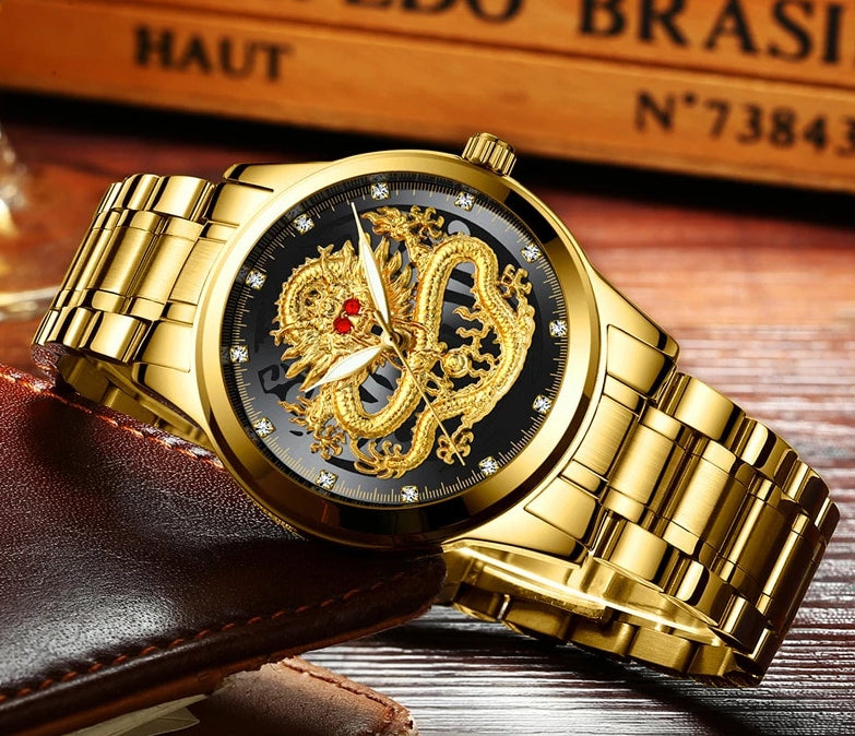 Mens Golden Dragon Watches