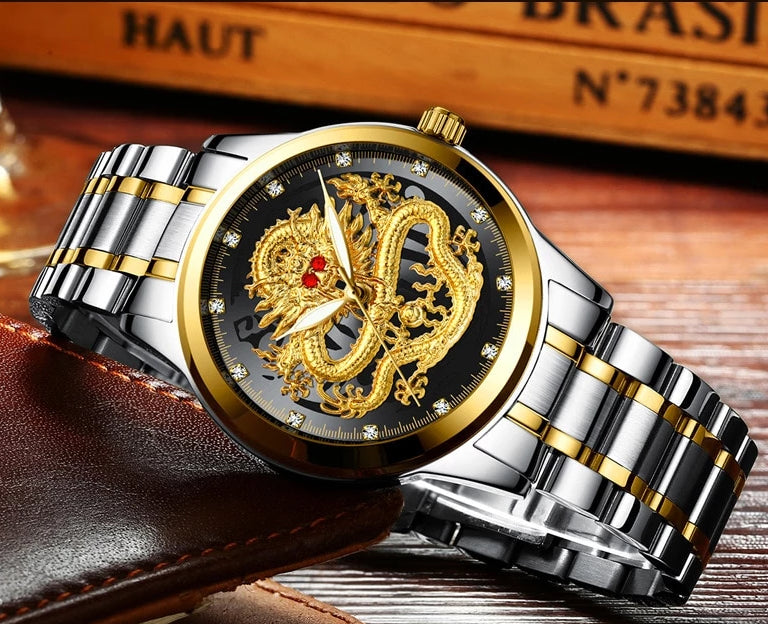 Mens Golden Dragon Watches