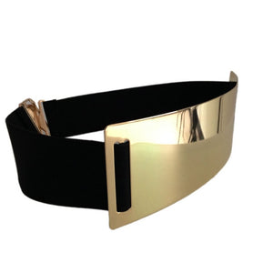 Hot Designer Belts for Woman Gold Silver Brand Belt Classy Elastic