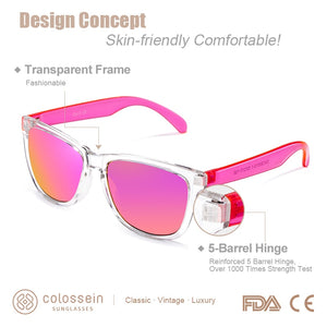 COLOSSEIN Sunglasses Women Cute Multicolor  UV400