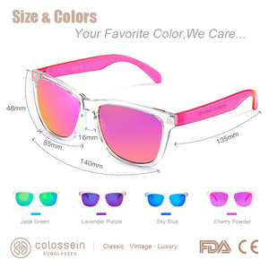 COLOSSEIN Sunglasses Women Cute Multicolor  UV400