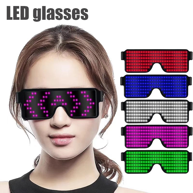 New 11 Modes Quick Flash LED Party Glasses USB charge BASIC