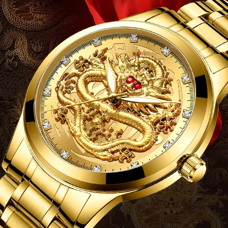 Mens Golden Dragon Watches